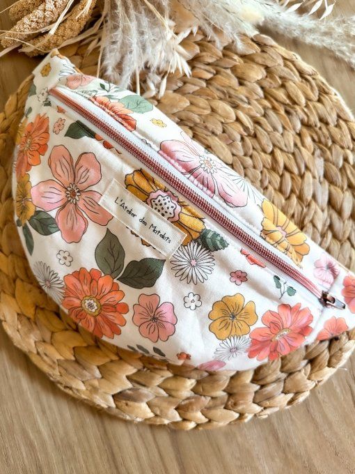 Sacs banane adulte Floral en coton